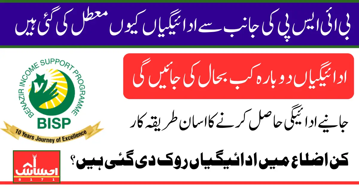 بی آئی ایس پی کی نئی ادائیگیاں دو دن کے لیے عارضی طور پر معطل