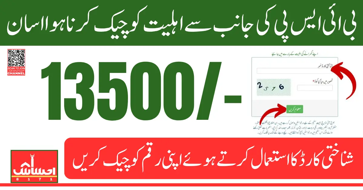 BISP 8171 CNIC Check Verify Eligibility And Payment Status Online Step By Step Details